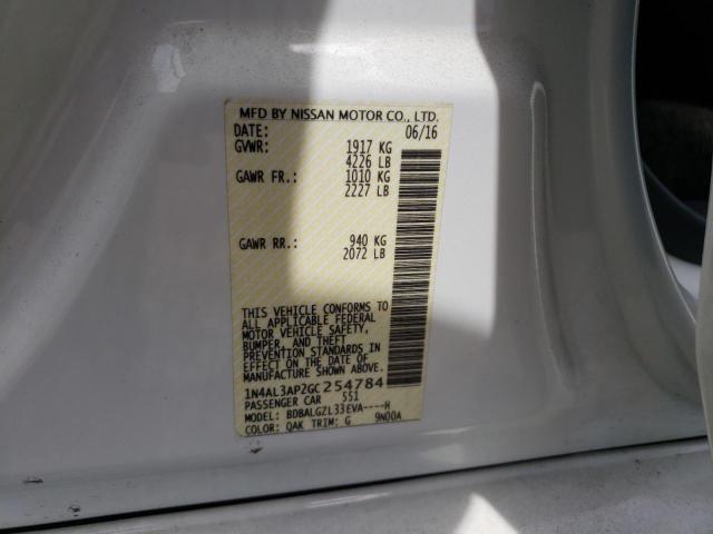 Photo 10 from auction – 2016 NISSAN ALTIMA 2.5 with VIN 1N4AL3AP2GC254784