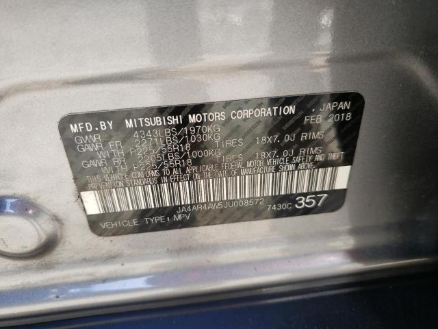 Photo 10 from auction – 2018 MITSUBISHI OUTLANDER with VIN JA4AR4AW5JU008572