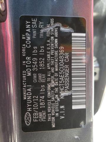 Photo 10 from auction – 2012 HYUNDAI ACCENT with VIN KMHCT5AE5CU048369