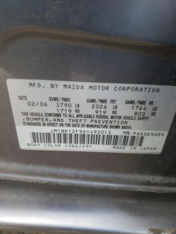 Photo 10 from auction – 2006 MAZDA 3 I with VIN JM1BK12F961493013