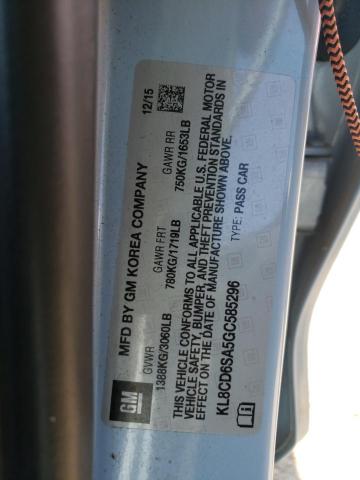 Photo 10 from auction – 2016 CHEVROLET SPARK 1LT with VIN KL8CD6SA5GC585296