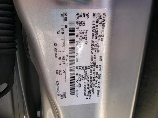 Photo 10 from auction – 2015 FORD FOCUS SE with VIN 1FADP3K22FL374913
