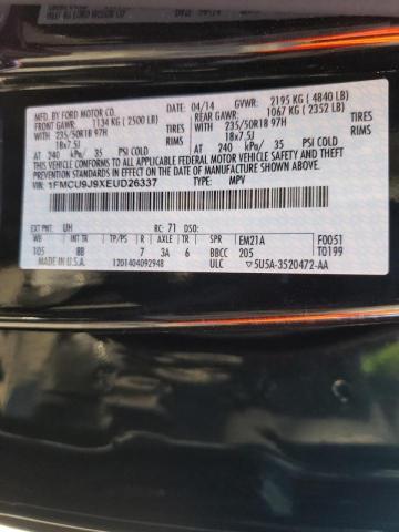 Photo 10 from auction – 2014 FORD ESCAPE TIT with VIN 1FMCU9J9XEUD26337