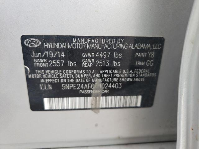 Photo 10 from auction – 2015 HYUNDAI SONATA SE with VIN 5NPE24AF0FH024403