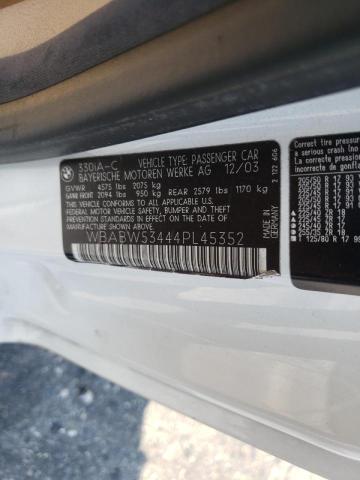 Photo 10 from auction – 2004 BMW 330 CI with VIN WBABW53444PL45352