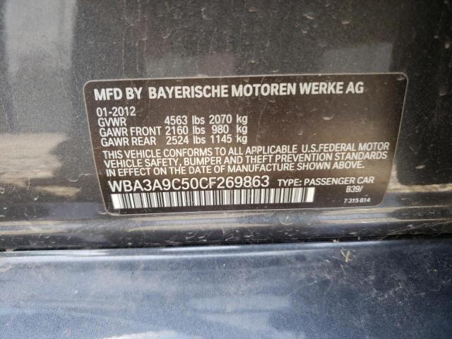 Photo 10 from auction – 2012 BMW 335 I with VIN WBA3A9C50CF269863