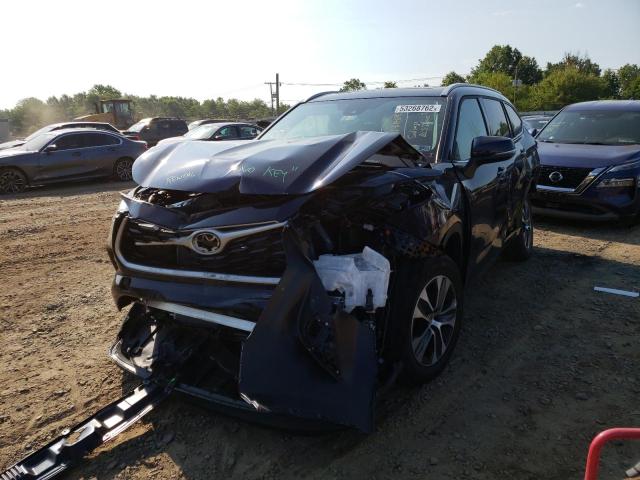 Photo 2 from auction – 2022 TOYOTA HIGHLANDER with VIN 5TDGZRAH4NS550528