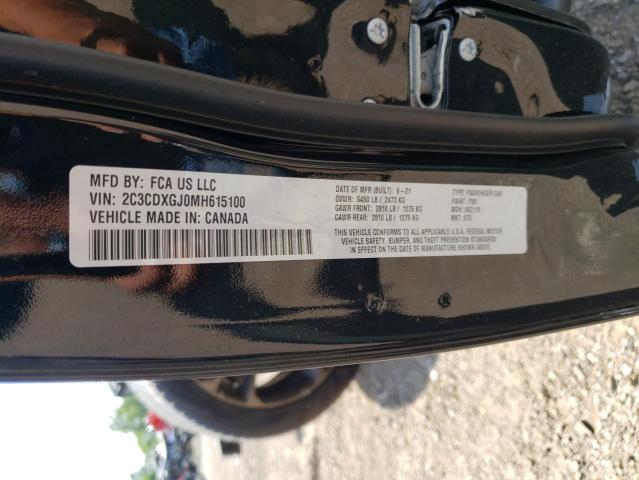 Photo 10 from auction – 2021 DODGE CHARGER SC with VIN 2C3CDXGJ0MH615100