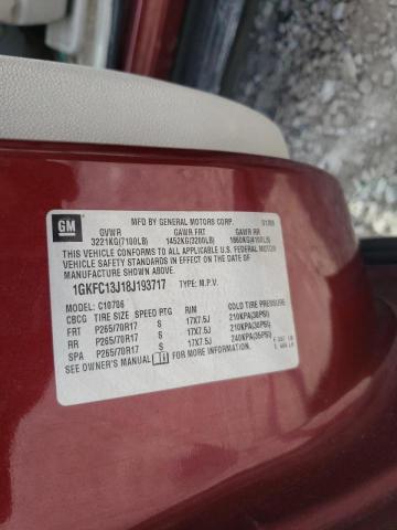 Photo 10 from auction – 2008 GMC YUKON with VIN 1GKFC13J18J193717