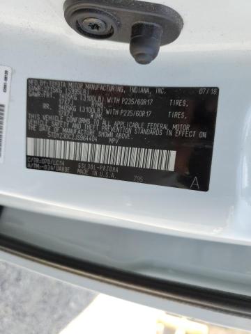 Photo 10 from auction – 2018 TOYOTA SIENNA XLE with VIN 5TDYZ3DC2JS964404