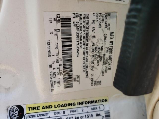 Photo 10 from auction – 2007 LINCOLN NAVIGATOR with VIN 5LMFU28517LJ15282