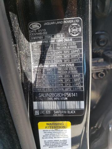 Photo 10 from auction – 2013 LAND ROVER RANGE ROVE with VIN SALVN2BG8DH756141
