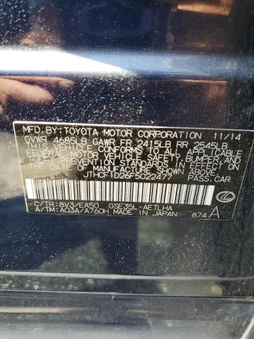 Photo 10 from auction – 2015 LEXUS IS 250 with VIN JTHCF1D26F5022477
