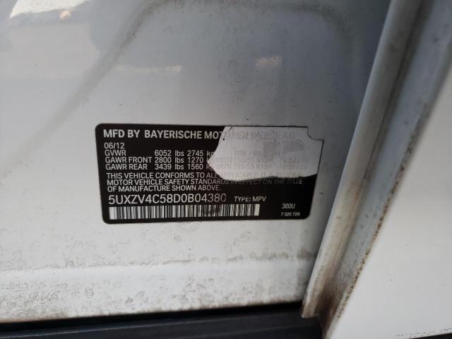 Photo 10 from auction – 2013 BMW X5 with VIN 5UXZV4C58D0B04380