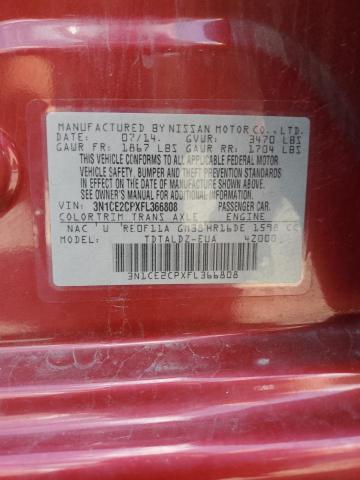 Photo 10 from auction – 2015 NISSAN VERSA NOTE with VIN 3N1CE2CPXFL366808