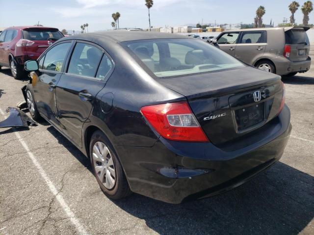 Photo 3 from auction – 2012 HONDA CIVIC LX with VIN 19XFB2F52CE379176