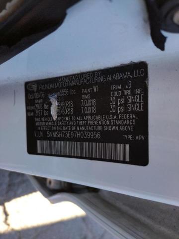 Photo 10 from auction – 2007 HYUNDAI SANTA FE S with VIN 5NMSH73E97H039956