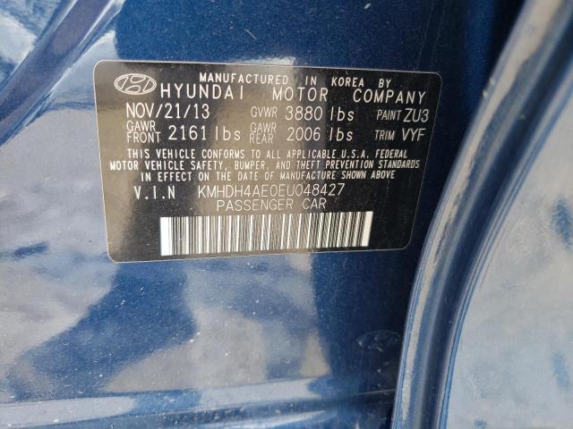 Photo 10 from auction – 2014 HYUNDAI ELANTRA SE with VIN KMHDH4AE0EU048427