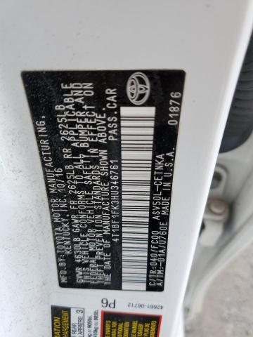 Photo 10 from auction – 2017 TOYOTA CAMRY LE with VIN 4T1BF1FK3HU346761