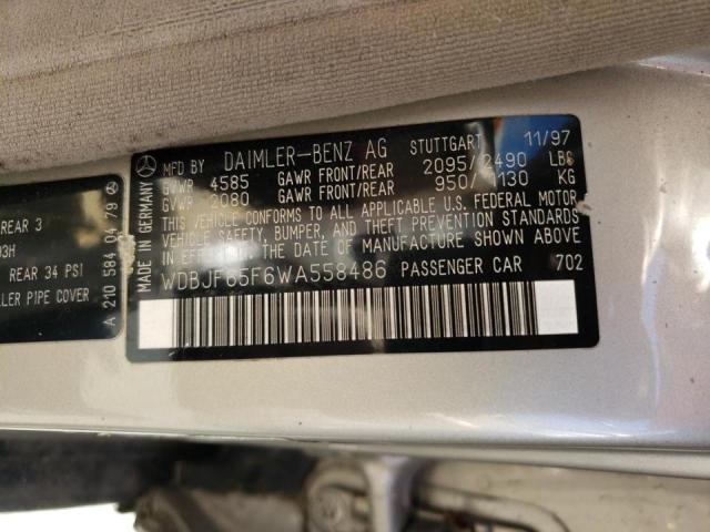 Photo 10 from auction – 1998 MERCEDES-BENZ E 320 with VIN WDBJF65F6WA558486