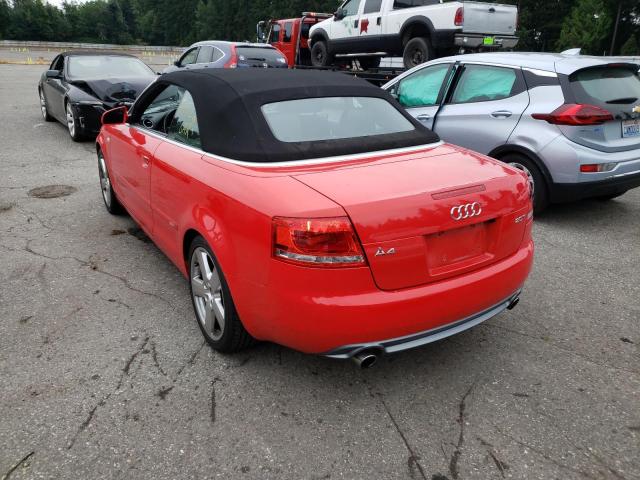 Photo 3 from auction – 2007 AUDI A4 S-LINE with VIN WAUBF48H07K027123