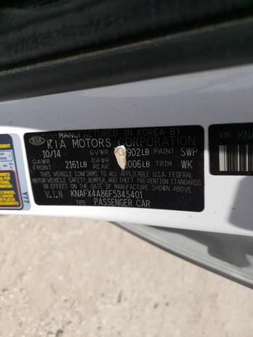Photo 10 from auction – 2015 KIA FORTE EX with VIN KNAFX4A86F5345401