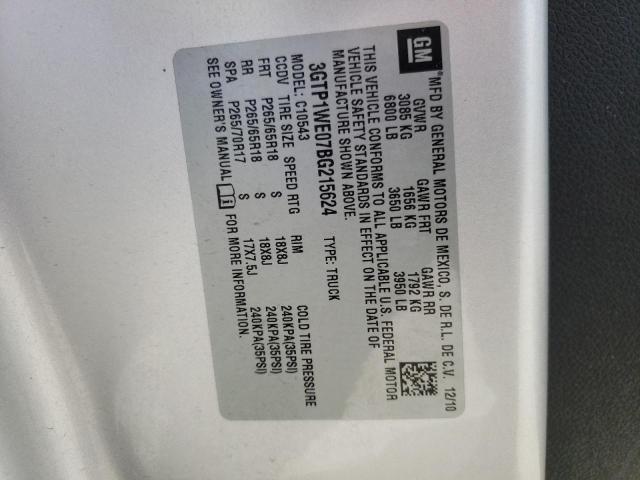 Photo 10 from auction – 2011 GMC SIERRA C15 with VIN 3GTP1WE07BG215624