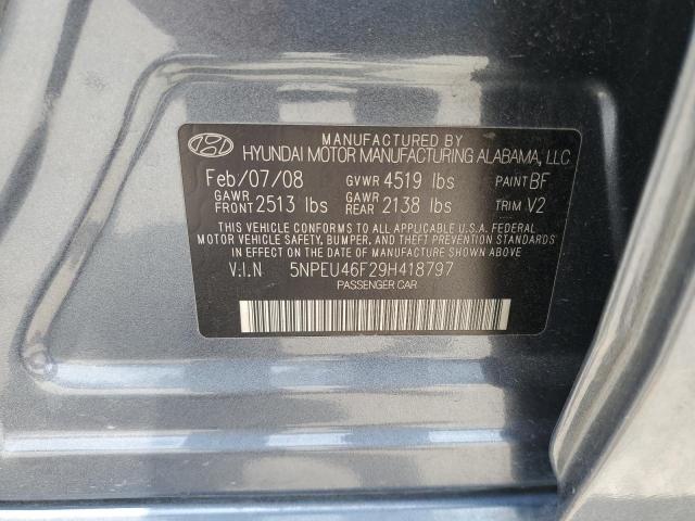 Photo 10 from auction – 2009 HYUNDAI SONATA SE with VIN 5NPEU46F29H418797