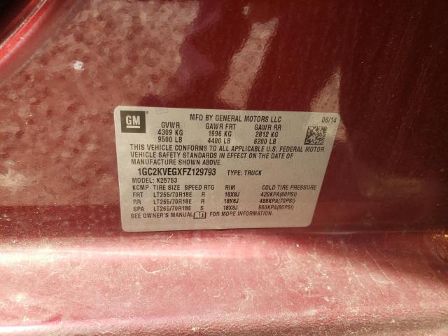 Photo 10 from auction – 2015 CHEVROLET SILVERADO with VIN 1GC2KVEGXFZ129793