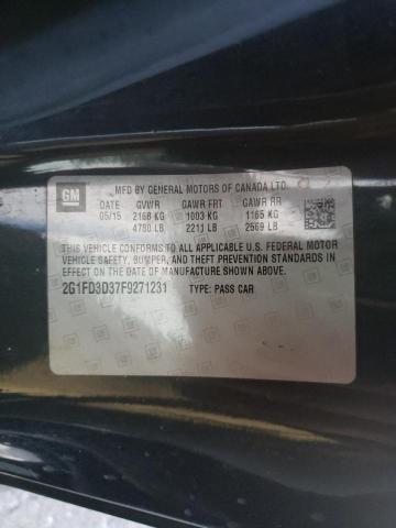 Photo 10 from auction – 2015 CHEVROLET CAMARO LT with VIN 2G1FD3D37F9271231