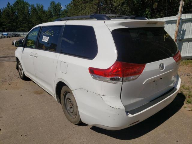 Photo 3 from auction – 2012 TOYOTA SIENNA LE with VIN 5TDKK3DC7CS184668