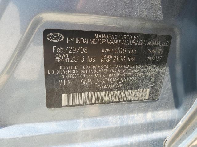 Photo 10 from auction – 2009 HYUNDAI SONATA SE with VIN 5NPEU46F19H426972