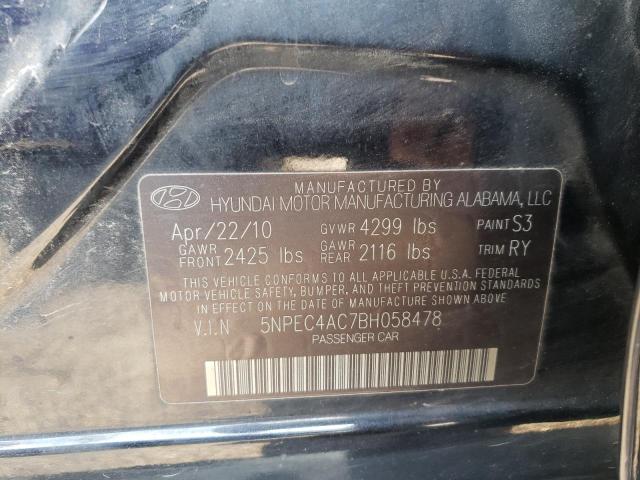 Photo 10 from auction – 2011 HYUNDAI SONATA SE with VIN 5NPEC4AC7BH058478