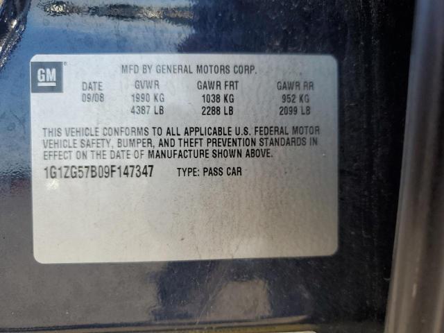 Photo 10 from auction – 2009 CHEVROLET MALIBU LS with VIN 1G1ZG57B09F147347