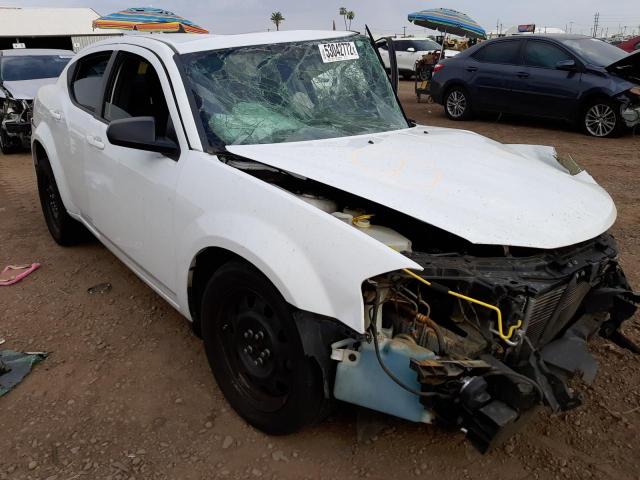 DODGE AVENGER SE 2014 with VIN 1C3CDZABXEN223361 - Photo from auction