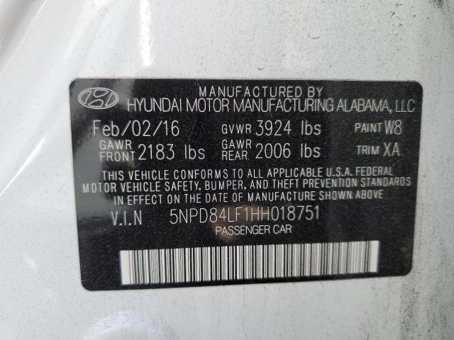 Photo 10 from auction – 2017 HYUNDAI ELANTRA with VIN 5NPD84LF1HH018751