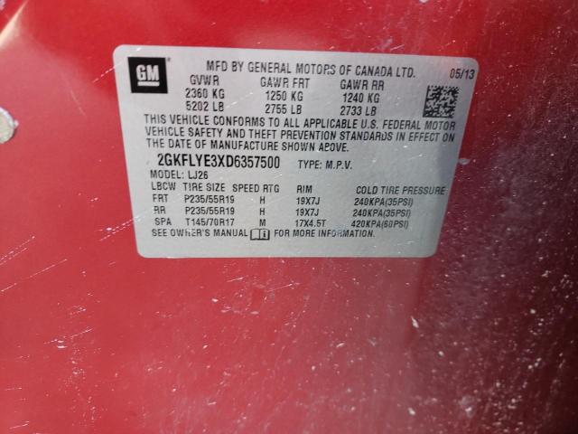 Photo 10 from auction – 2013 GMC TERRAIN DE with VIN 2GKFLYE3XD6357500
