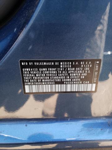 Photo 10 from auction – 2020 VOLKSWAGEN JETTA SEL with VIN 3VWEB7BU0LM020563