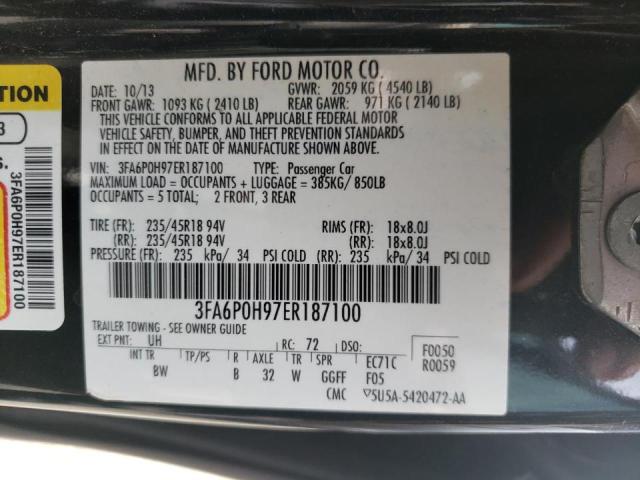 Photo 10 from auction – 2014 FORD FUSION SE with VIN 3FA6P0H97ER187100