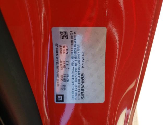 Photo 10 from auction – 2013 CHEVROLET CAMARO LT with VIN 2G1FB1E34D9193559