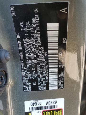Photo 10 from auction – 2011 TOYOTA SIENNA XLE with VIN 5TDYK3DC1BS045192