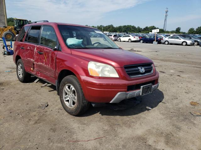 HONDA PILOT EXL 2004 with VIN 2HKYF185X4H549706 - Photo from auction