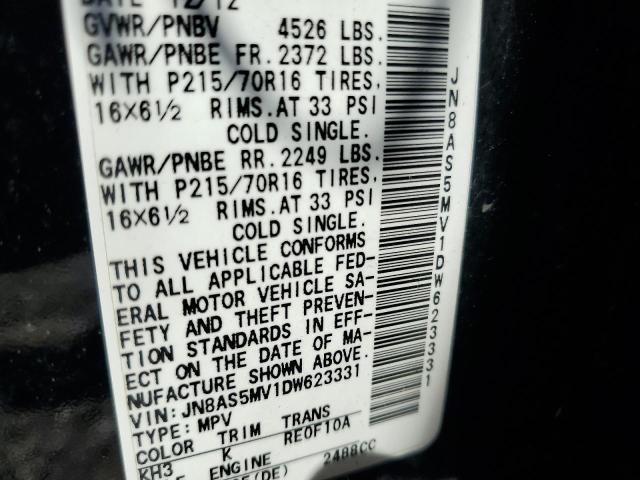 Photo 10 from auction – 2013 NISSAN ROGUE S with VIN JN8AS5MV1DW623331