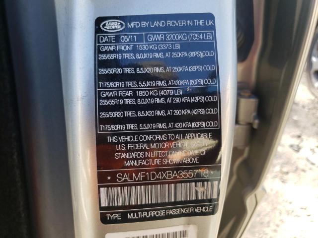 صورة رقم 10 من المزاد - 2011 LAND ROVER RANGE ROVE مع VIN SALMF1D4XBA355718