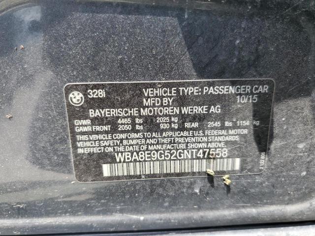 Photo 10 from auction – 2016 BMW 328 I SULE with VIN WBA8E9G52GNT47558