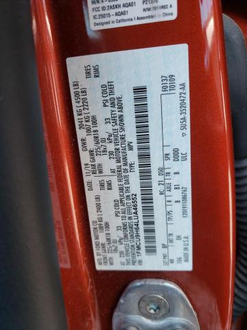 Photo 10 from auction – 2020 FORD ESCAPE SEL with VIN 1FMCU9H64LUA46552