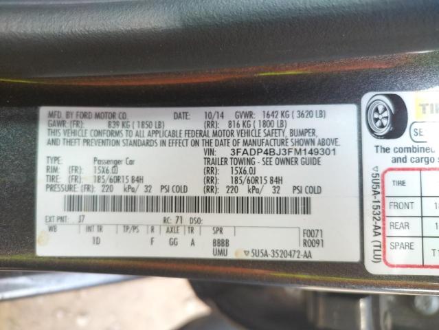 Photo 10 from auction – 2015 FORD FIESTA SE with VIN 3FADP4BJ3FM149301