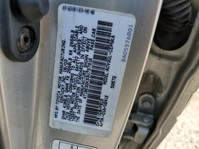 Photo 10 from auction – 2003 TOYOTA CAMRY LE with VIN 4T1BE32K53U757916