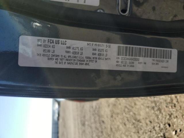 Photo 10 from auction – 2016 DODGE CHARGER SX with VIN 2C3CDXHG0GH339282