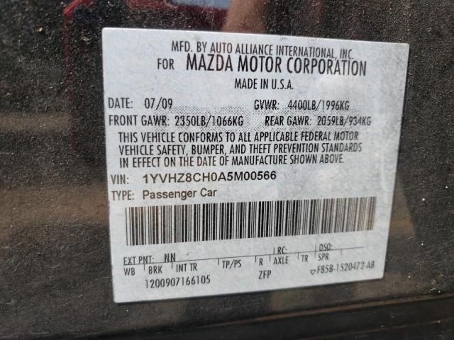 Photo 10 from auction – 2010 MAZDA 6 I with VIN 1YVHZ8CH0A5M00566